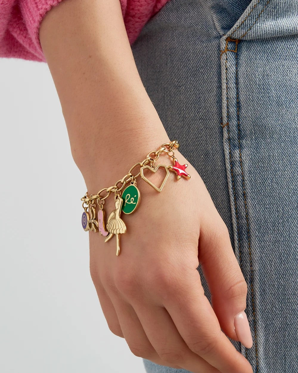 Armband twinkle charms - goud