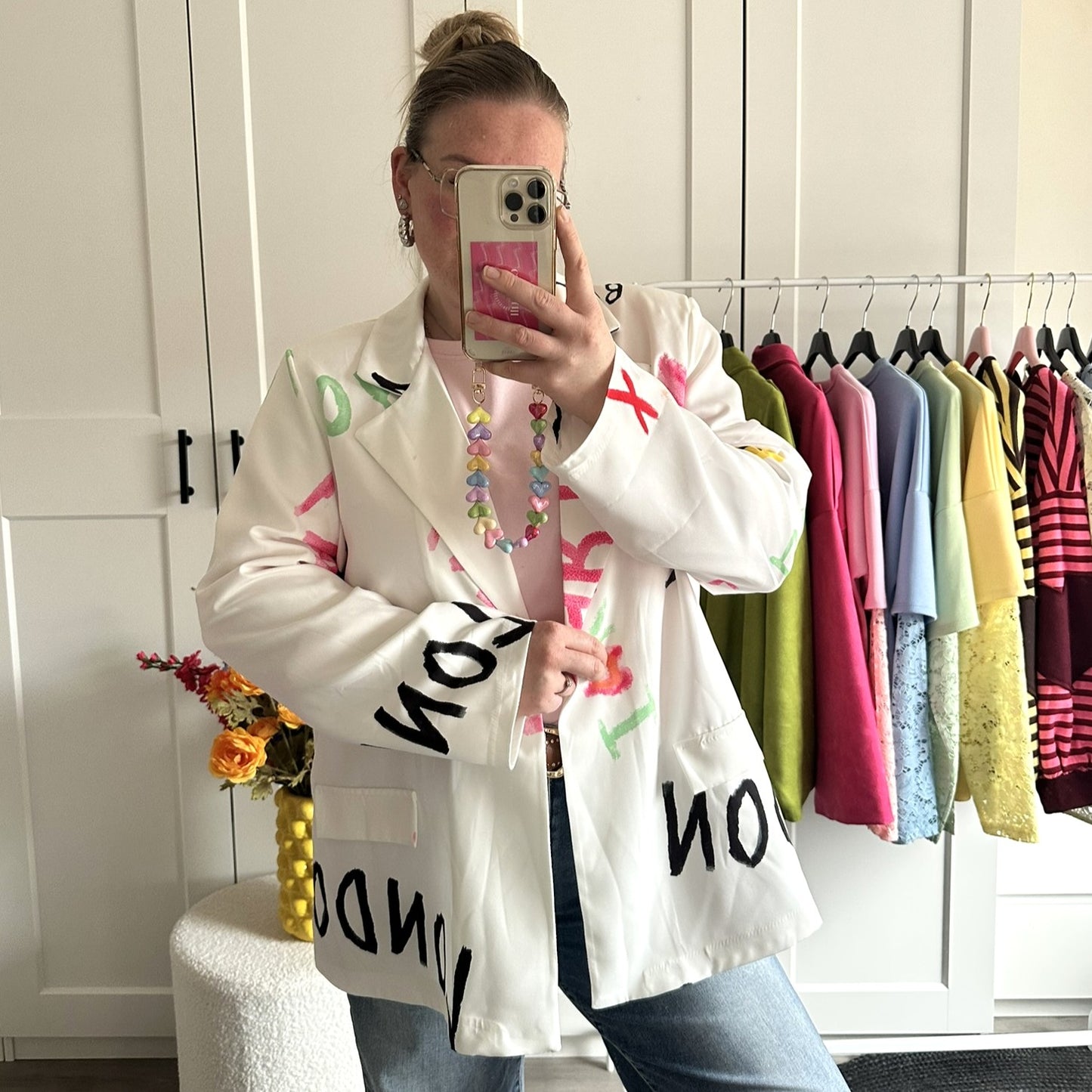 Blazer funky - wit