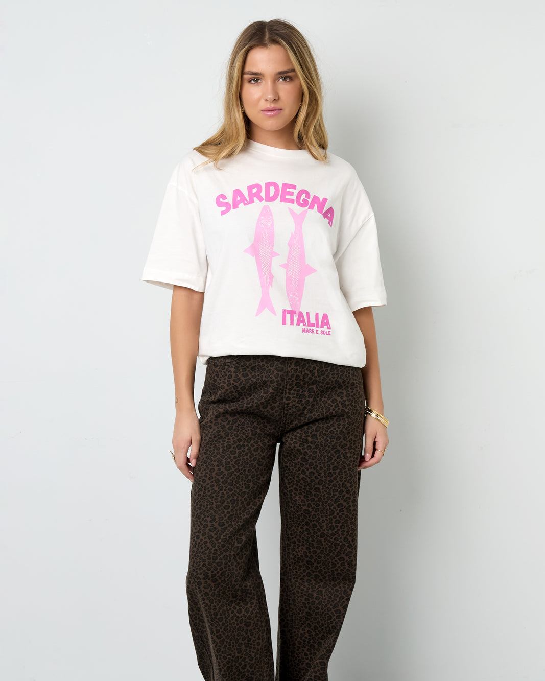 T-shirt Sardegna Italia - wit